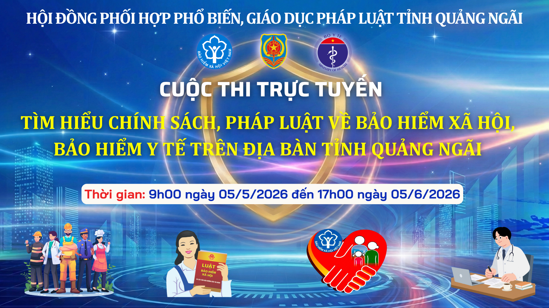 QUYẾT ĐỊNH Về việc sửa đổi, bổ sung Phụ lục ban hành kèm theo Quyết định số 18/QĐBTC ngày 03/7/2026 của Ban Tổ chức Cuộc thi trực tuyến “Tìm hiểu chính sách, pháp luật về bảo hiểm xã hội, bảo hiểm y tế”